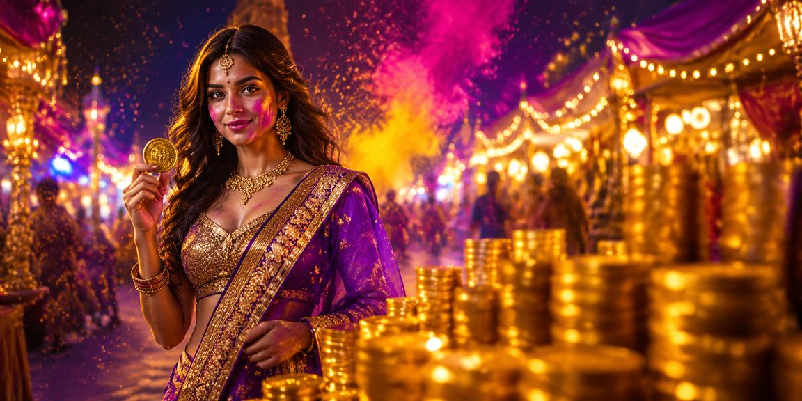 Players enjoying Aviator game on mobile during Holi festival in India